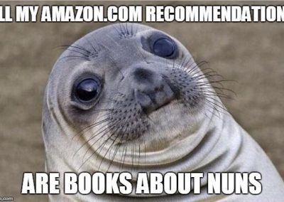All my amazone recommendations are books about nuns