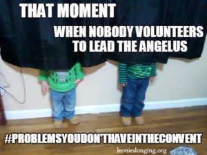 When nobody leads the angelus